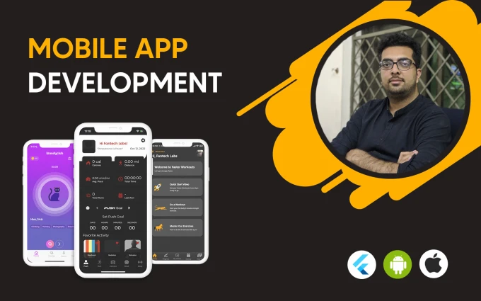 do mobile app development in flutter for ios and android