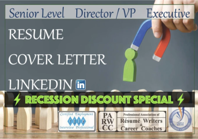 write your senior, director, vp, svp, or executive resume
