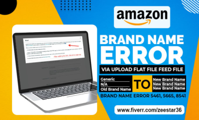 change amazon listing brand name or fix brand name issues by flat file