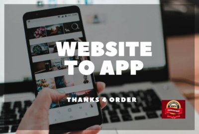 convert website to android app and ios app