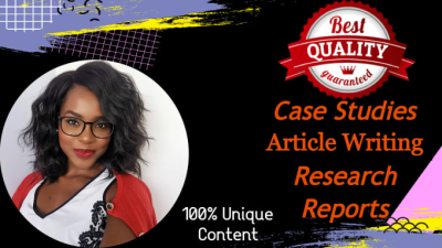 do perfect business articles, research and case study analysis
