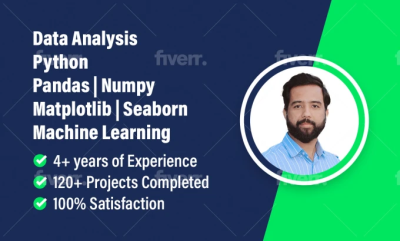  do data analysis using python, pandas and numpy