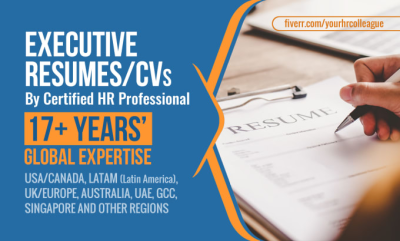  write a CEO executive resume, cv, cover letter, linkedin profile